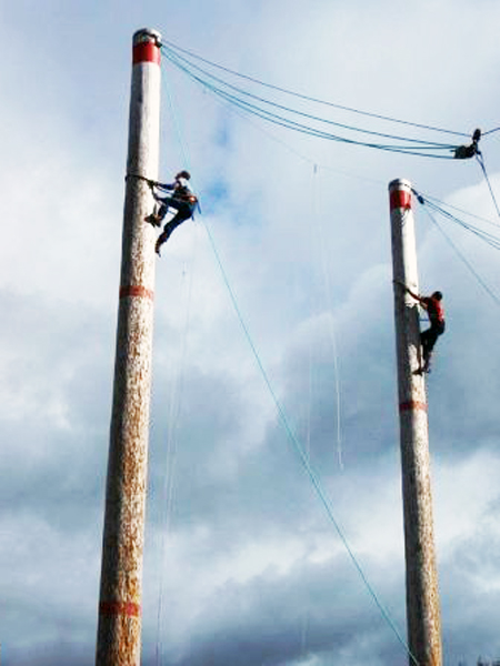 pole climbing